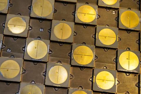 Technogenic background - Active electronically scanned array front-view x-ran Fotos Stock