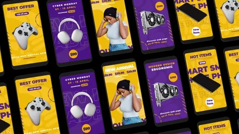 Technologhy Instagram Reels Стоковые After Effects