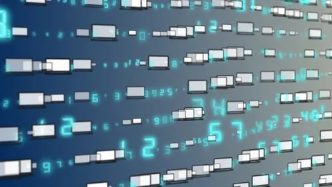 Technologic background with representation of binary code. Binary digits 1 and 0 Stock Footage 107180600