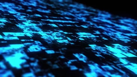 Technologic BLUE Hardware Background Loop Background Stock Footage 183455805