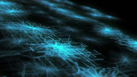 Technologic CYAN Hardware Background Loop  Background  Video Stock Footage 183232607