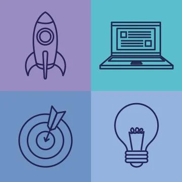 Technologic gadgets design Illustrazione stock