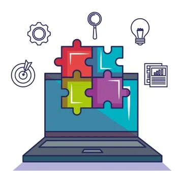 Technologic gadgets design Illustrazione stock