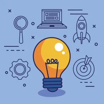 Technologic gadgets design Illustrazione stock