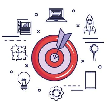 Technologic gadgets design Illustrazione stock