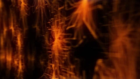 Technologic ORANGE Color Hardware Background Loop  Background  Video 스톡 동영상 183232603