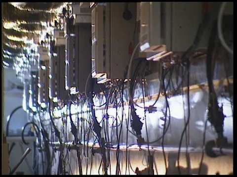 Technologic simulation for different ecosystems, UK 1994 Stock Footage 136688953