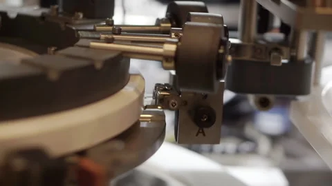 Technological abstract background with rotating elements. Stock Footage 170352851