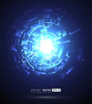 Technological abstract background, vector illustration, can be used for pos.. Stock Illustration