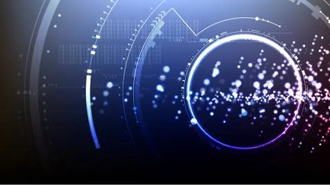 Technological abstract cyberspace technical light background vector Stock Illustration