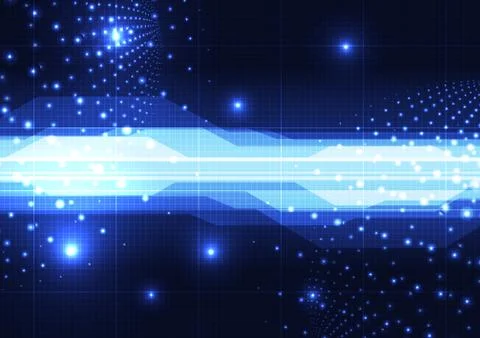 Technological abstract digital globe light circuit interface background templ Stock Illustration