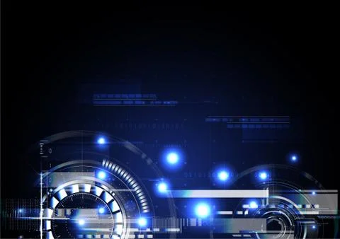 Technological abstract digital interface light effect background Stock Illustration