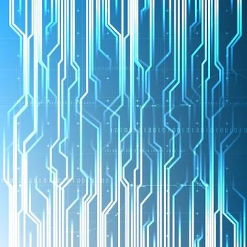 Technological abstract digital light modern circuit background vector Stock Illustration