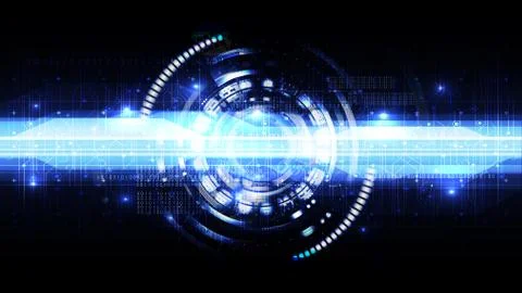 Technological abstract digital line modern interface background template vect Stock Illustration
