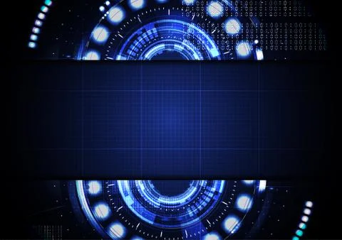 Technological abstract digital template background vector Stock Illustration