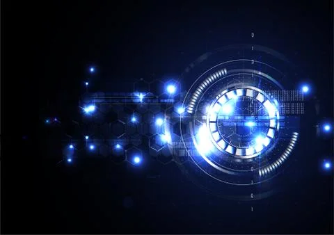 Technological abstract electrical interface background vector Stock Illustration