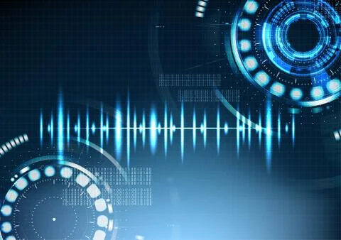 Technological abstract electrical light digital background vector Stock Illustration