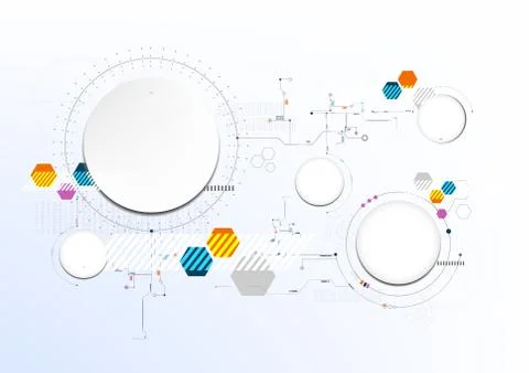 Technological abstract modern digital board art background vector Stock Illustration