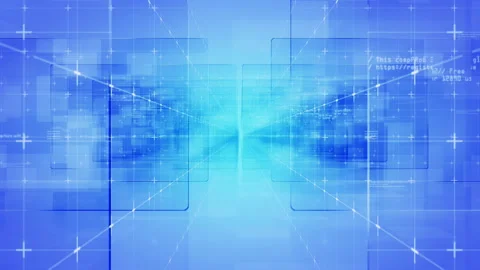 Technological Abstract Sci Fi tunnel opening gates HUD.2D FX Stock Footage 246856509
