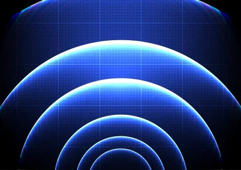 Technological abstract signal search background vector Stock Illustration