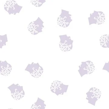 Technological analyzes glyph vector seamless pattern black Stock Illustration