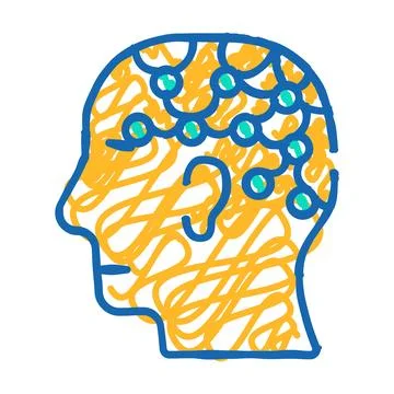 Technological analyzes icon doodle illustration イラスト素材