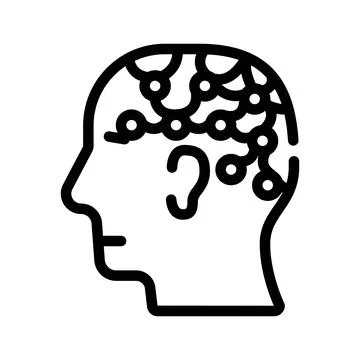 Technological analyzes line icon vector illustration black 스톡 일러스트