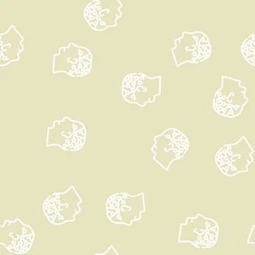 Technological analyzes line vector seamless pattern black Illustrazione stock