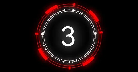 Technological animation of hud radial circular progress. Digital decoding o.. Illustrazione stock
