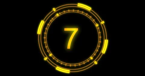 Technological animation of hud radial circular progress. Digital decoding o.. Stock Illustration