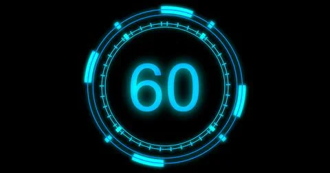 Technological animation of hud radial circular progress. Digital decoding o.. Illustrazione stock