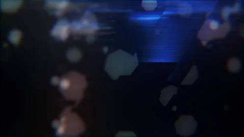 Technological background with bokeh and lines. Abstract splash. Video stock 145279805