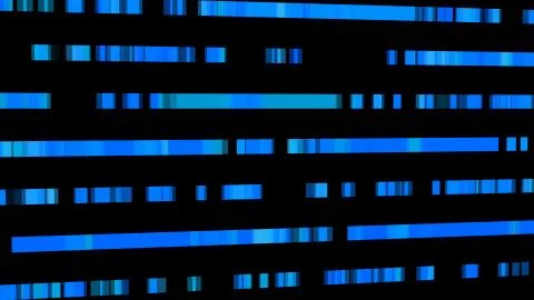Technological background with fast motion of rectangles. Abstract blue backdrop Stock Illustration