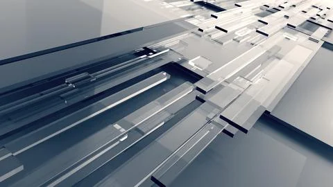 Technological Background Of Glass Stock Illustration