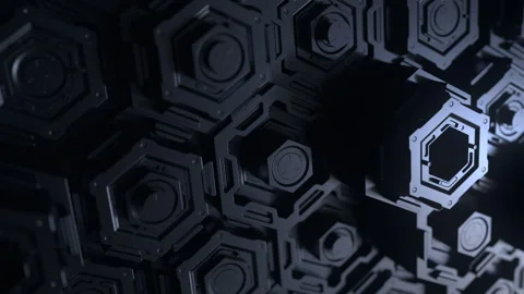 Technological background of high technologies, a complex working mechanism in Stock Footage 257525535