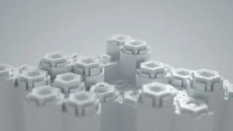 Technological background of high technologies, a complex working mechanism in Stock Footage 257525703
