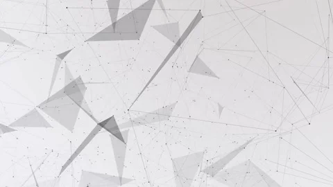 Technological Background of Lines, Dots, and Triangles. Stock Footage 153620437