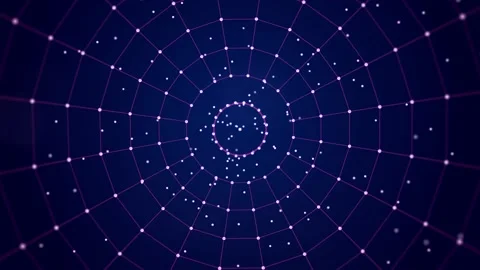 Technological background made of dots and lines. Large amount of data. Stock Footage 157836108