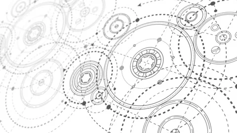 Technological background made of gears. Engineering industry. Stock Footage 304681572