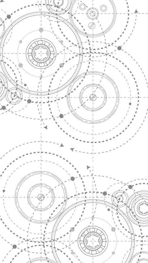 Technological background made of gears. Engineering industry. Stock Footage 304681580