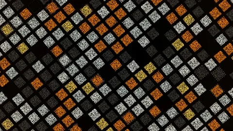 Technological background with parallel rows of orange, yellow, white, and black Stock Footage 156024708