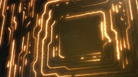 Technological background of power and data traffic processes  copy space Vídeo Stock 189042716