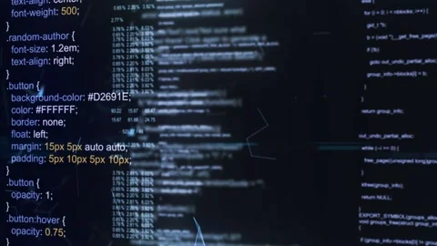 Technological background. Software source code. Program code. Programming c.. Stock Footage 233150469