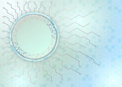 Technological background with space for text. Illustrazione stock