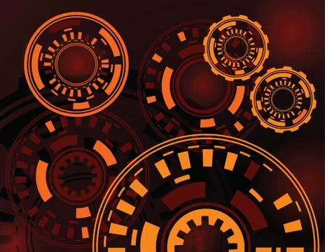 Technological background vector Stock Illustration