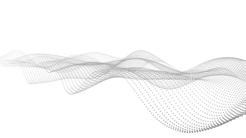 Technological background. Wave drawing of lines. Stock Footage 328034971