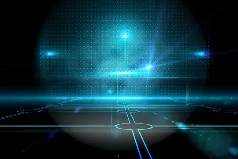 Technological black background 스톡 사진