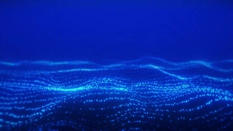 Technological Blue Waves Stock Footage 282714196