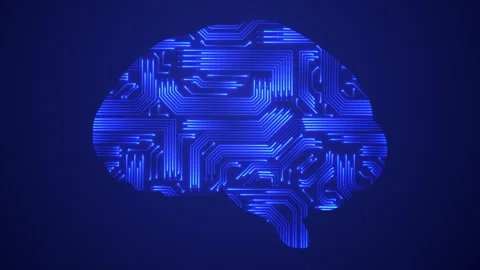 The technological brain Circuit board Stock-Footage 247456741