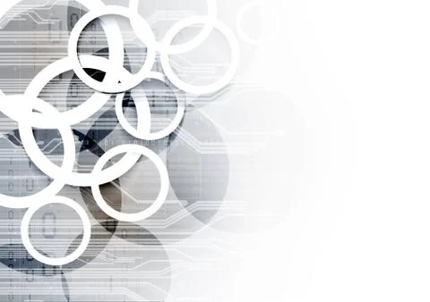 Technological communication digital modern circle abstract background vector Stock Illustration